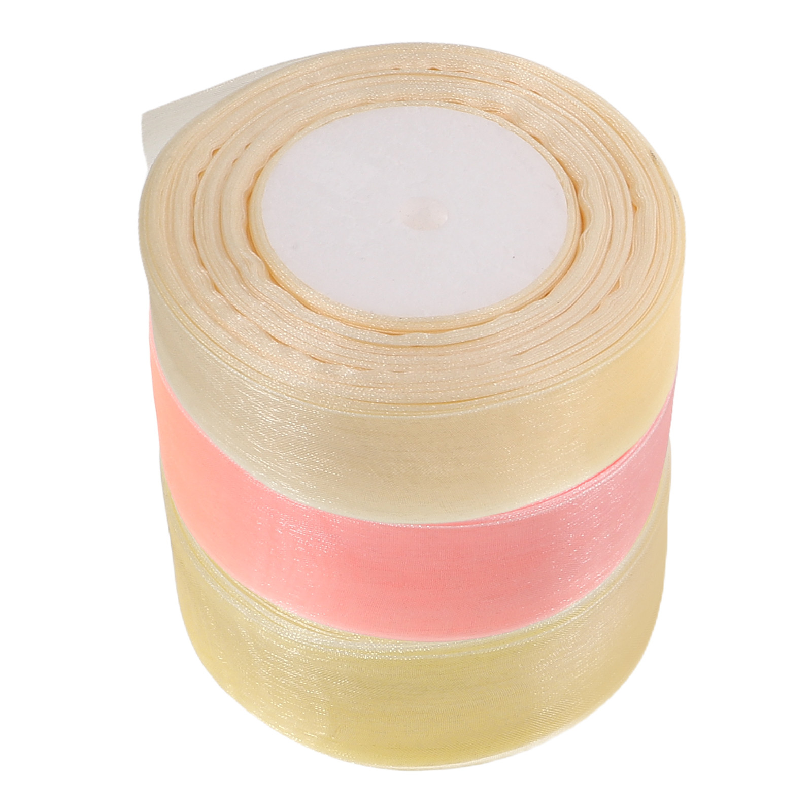 Ribbon Organza Roll - 3 Rolls Clear Organza Ribbon 50