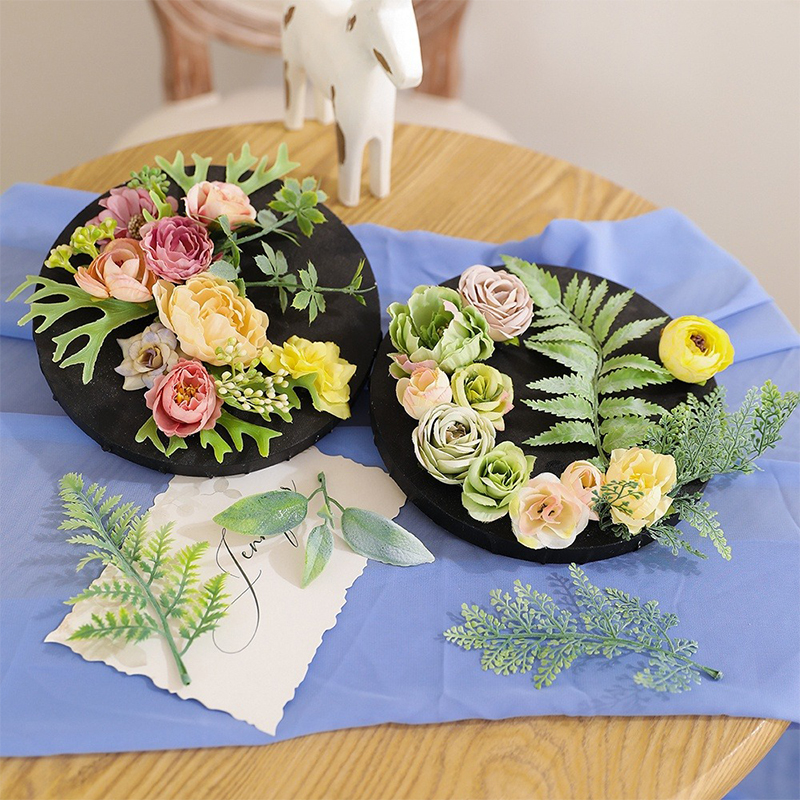 10Pcs Artificial Plants Leaf W - Palm Leaf Dried บทวิจารณ์และราคา
