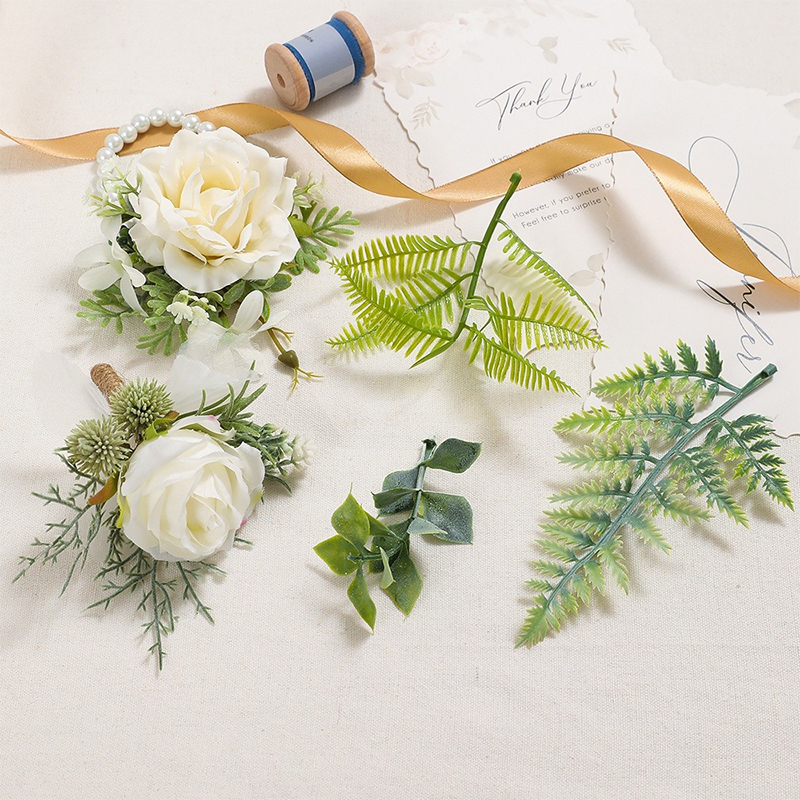 10Pcs Artificial Plants Leaf W - Palm Leaf Dried บทวิจารณ์และราคา