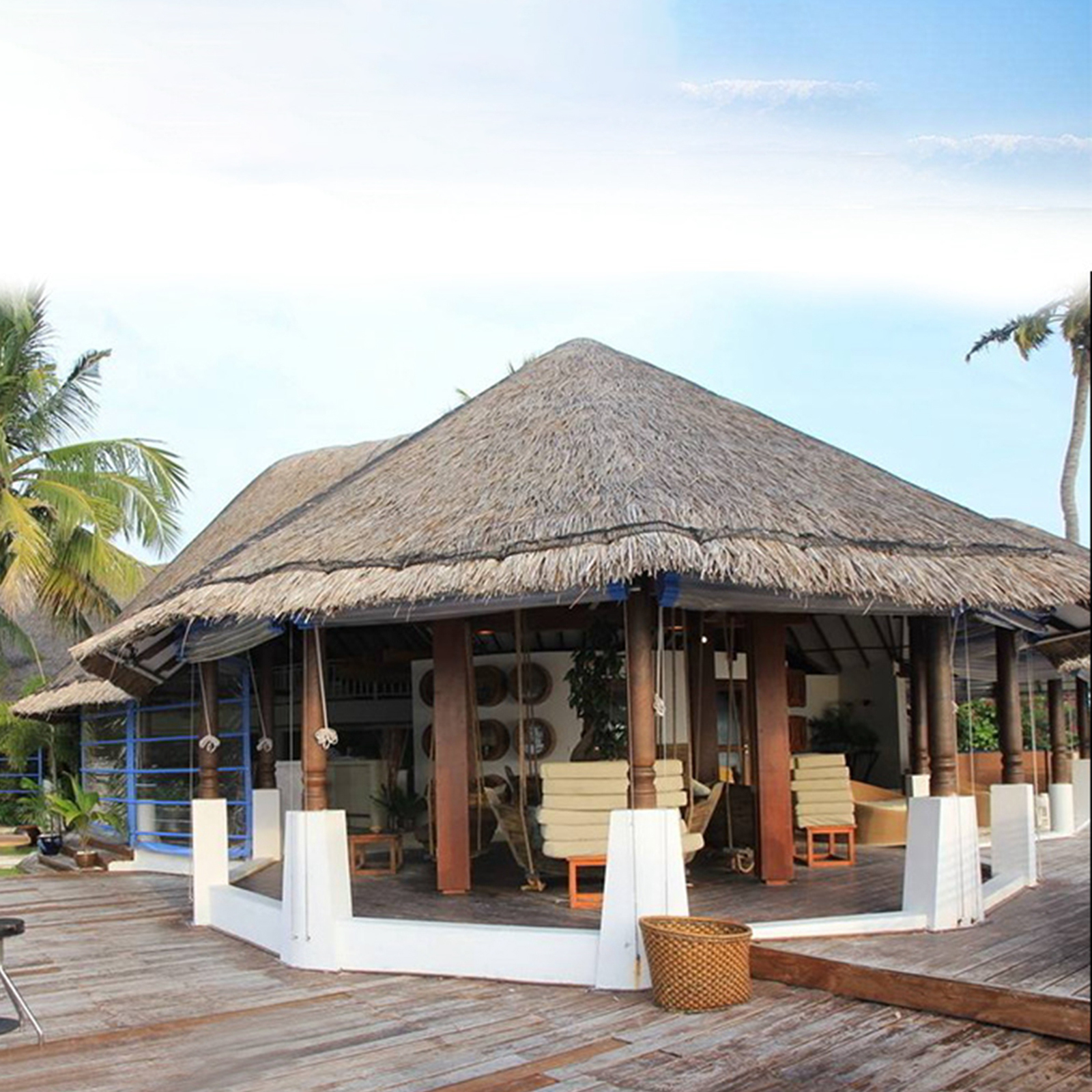 Palm Thatch Roll Artificial Pa - Palm Leaf Dried บทวิจารณ์และราคา