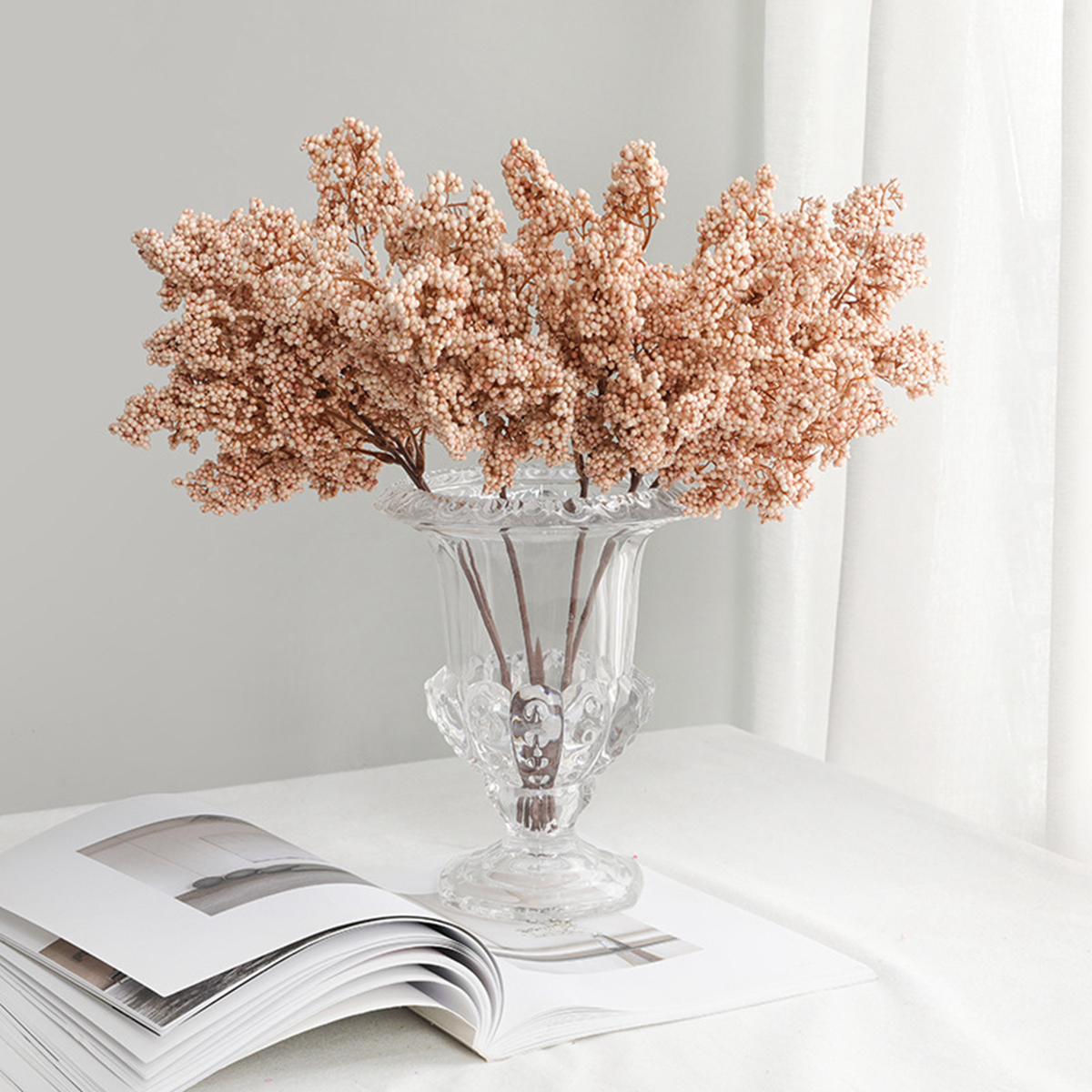 1/3pcs Artificial Flowers Plan - Palm Leaf Dried บทวิจารณ์และราคา