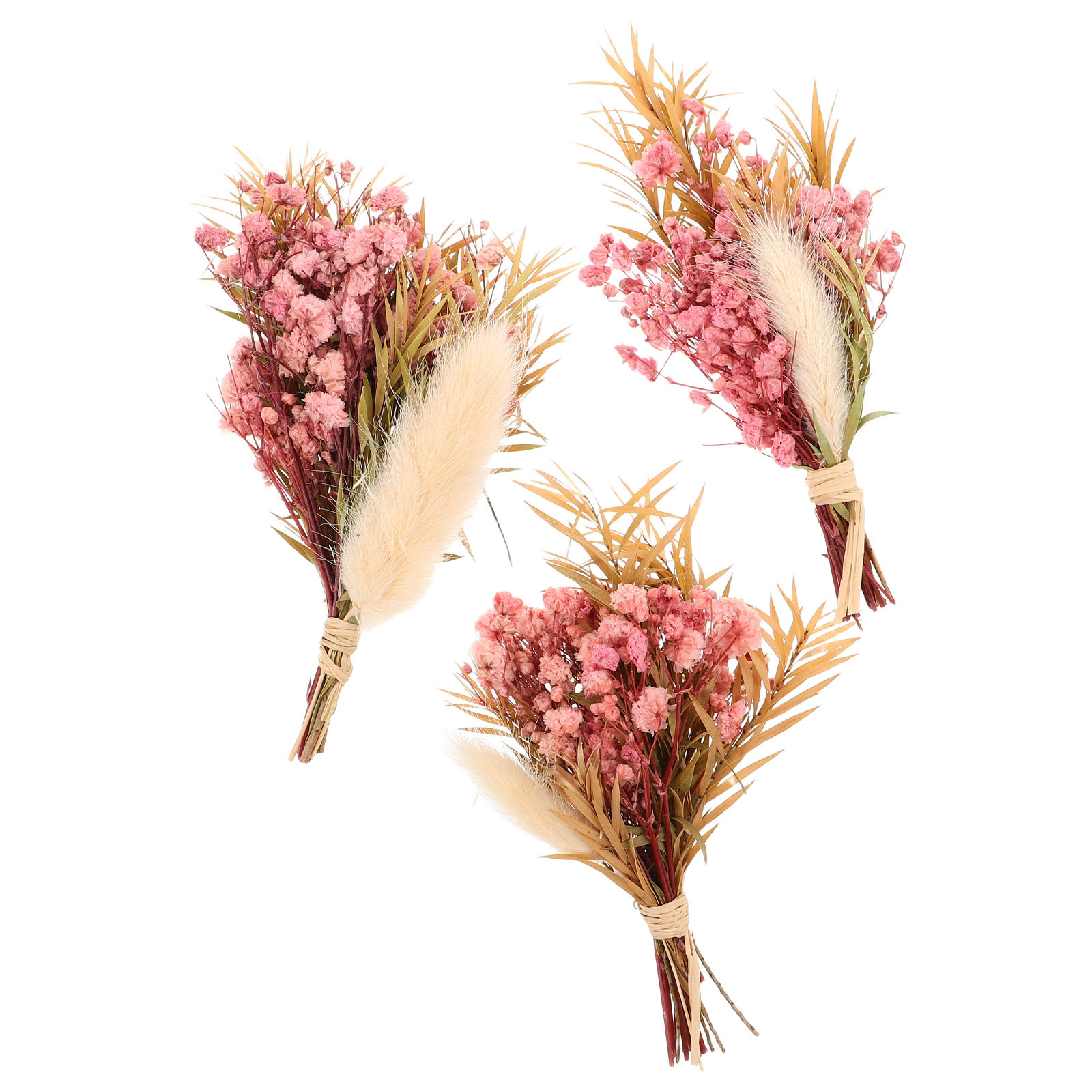 3Pcs Mini Dried Floral Bouquet - Florist Supply Vases บทวิจารณ์และราคา