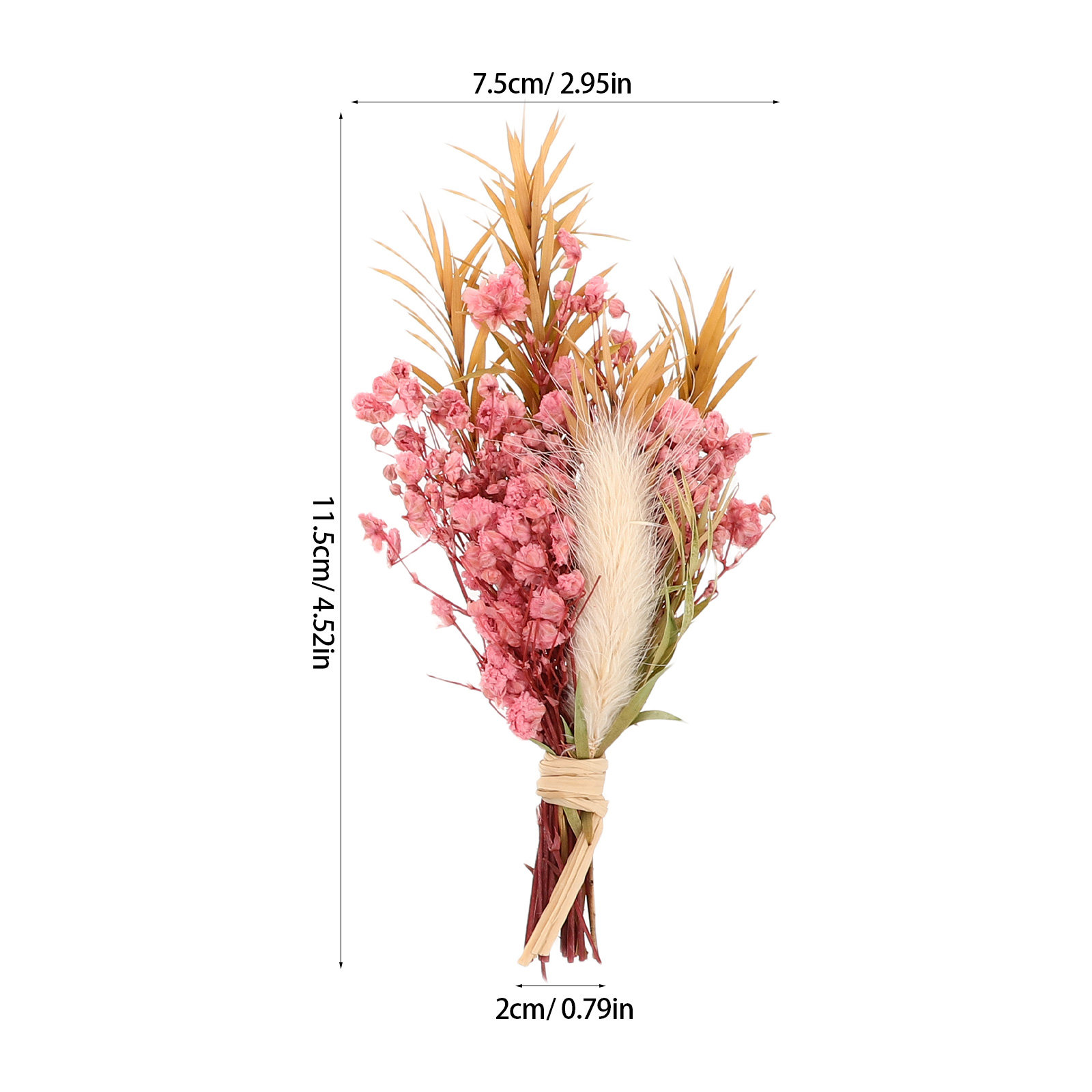 3Pcs Mini Dried Floral Bouquet - Florist Supply Vases บทวิจารณ์และราคา