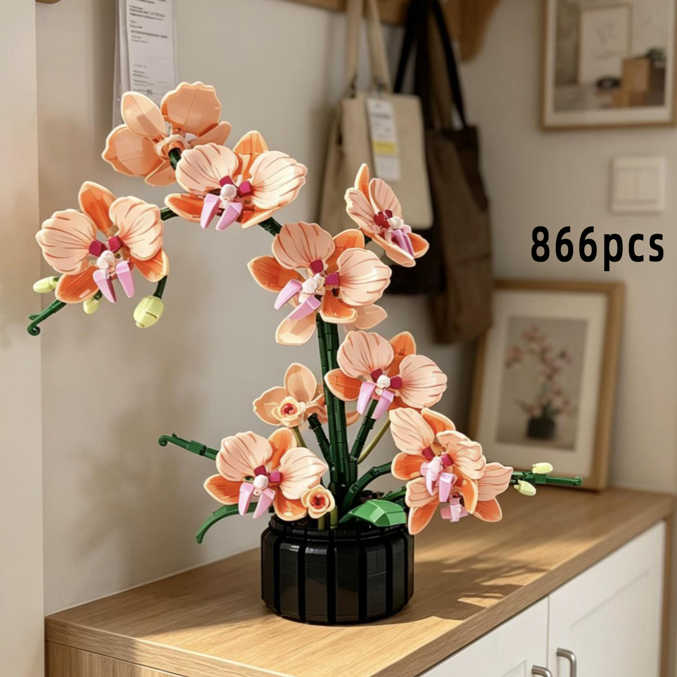 Orange Phalaenopsis Orchid Bui - Florist Supply Vases บทวิจารณ์และราคา
