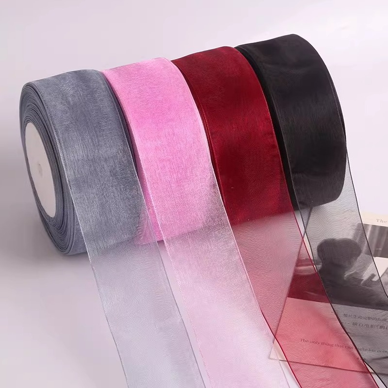 40mm White Organza Ribbon 45Me - Ribbon Organza Roll บทวิจารณ์และราคา