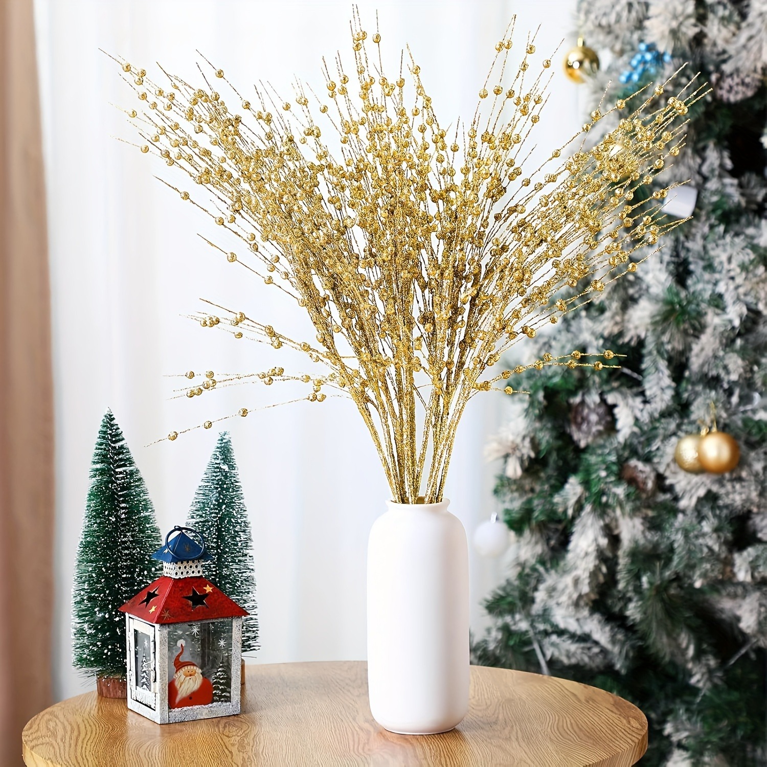 4Pcs Artificial Berry Bouquet  - Palm Leaf Dried บทวิจารณ์และราคา