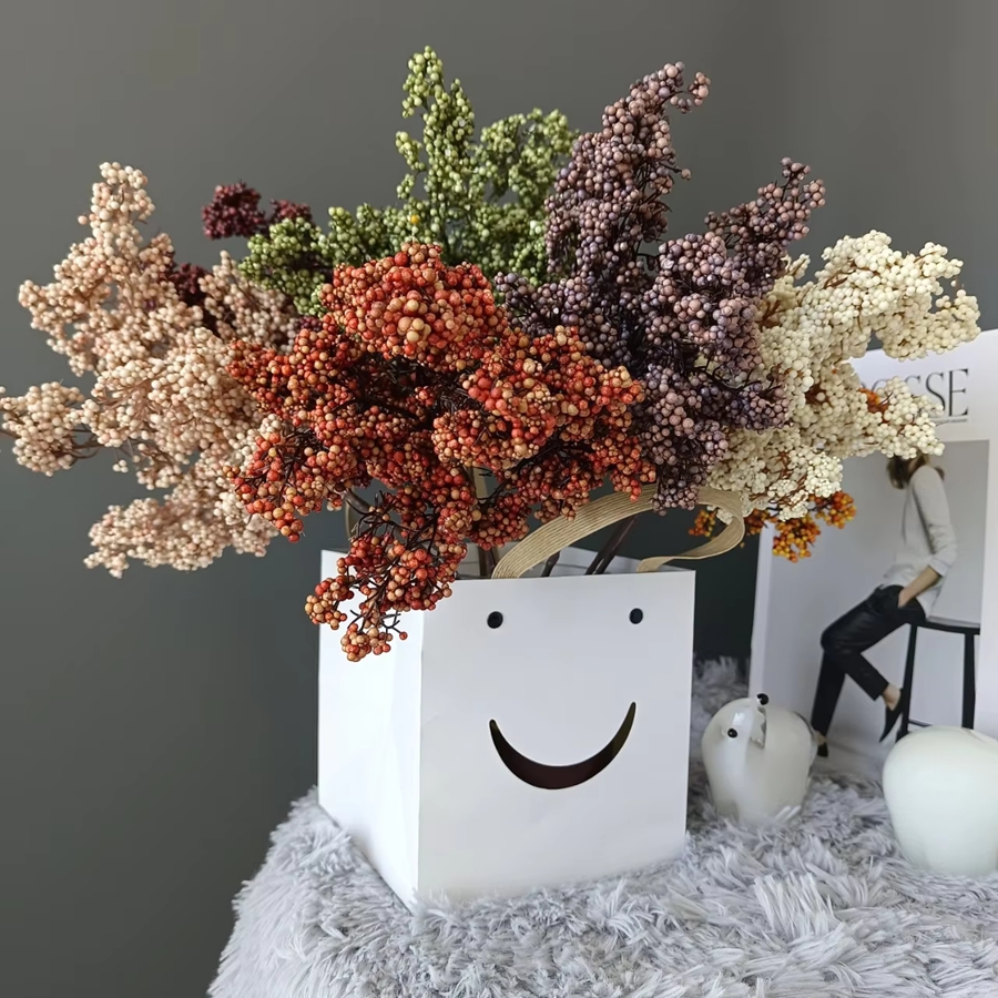 Artificial Flowers Plant Winte - Palm Leaf Dried บทวิจารณ์และราคา