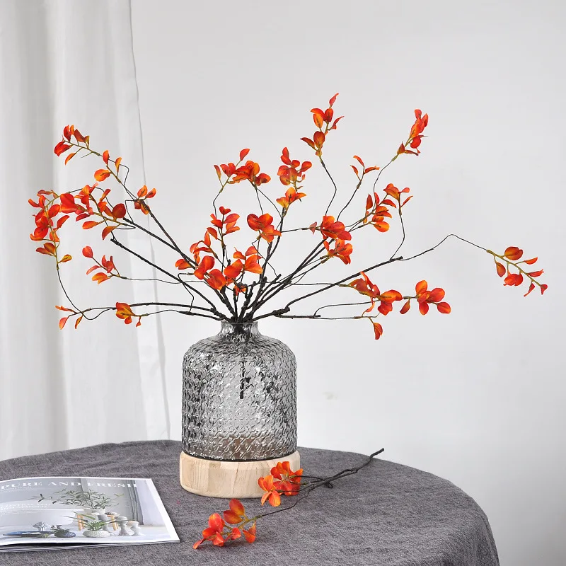 57cm Red Leaf Artificial Flowe - Florist Supply Vases บทวิจารณ์และราคา