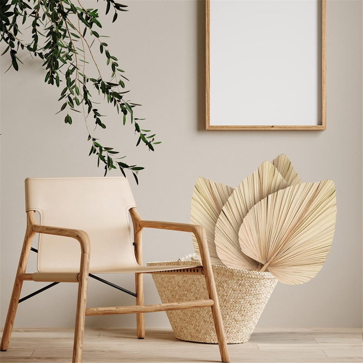 New 6PCS Dried Palm Leaves Nat - Palm Leaf Dried บทวิจารณ์และราคา