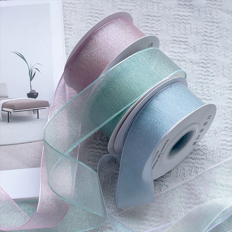 10Yards Roll 4CM Colorful Orga - Ribbon Organza Roll บทวิจารณ์และราคา