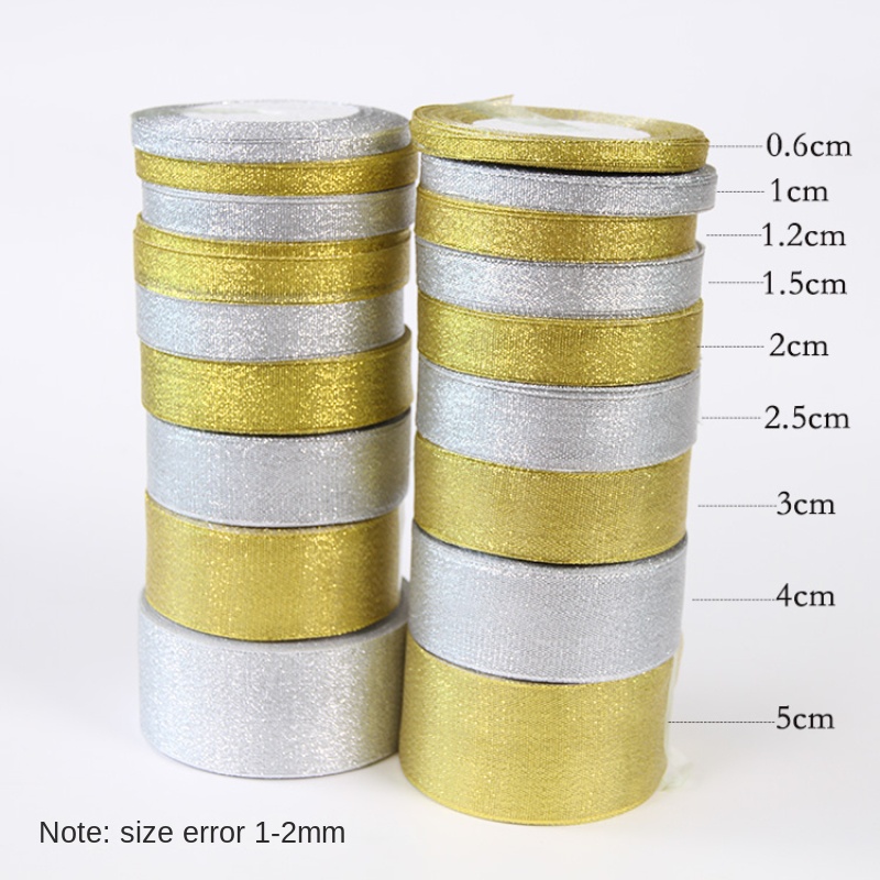 Gold/Silver Organza Onion Ribb - Ribbon Organza Roll บทวิจารณ์และราคา