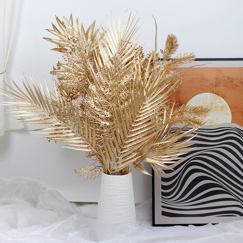 95CM Gold Artificial Plants Eu - Palm Leaf Dried บทวิจารณ์และราคา