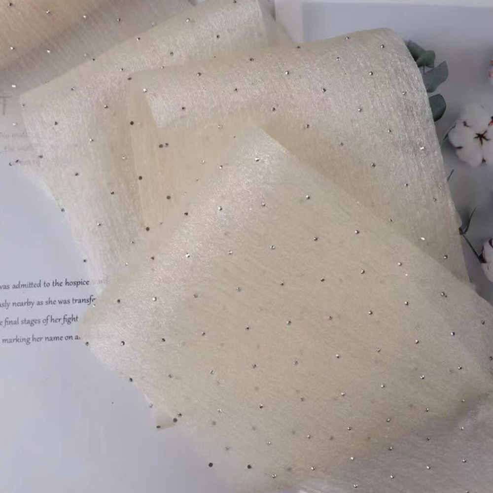 10 Yards/8cm Glitter Organza R - Ribbon Organza Roll บทวิจารณ์และราคา