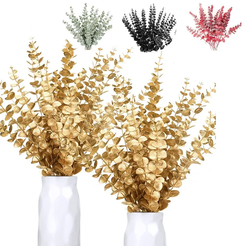 10pc Artificial Eucalyptus Lea - Palm Leaf Dried บทวิจารณ์และราคา