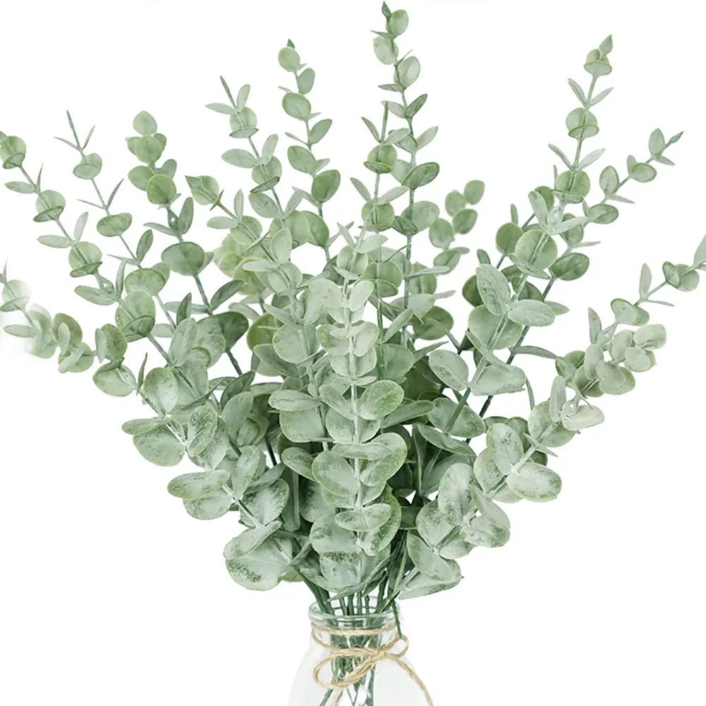10pc Artificial Eucalyptus Lea - Palm Leaf Dried บทวิจารณ์และราคา