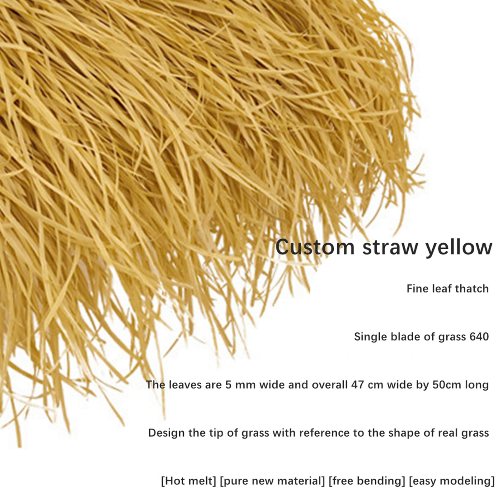 Straw Roof Thatch Simulation D - Palm Leaf Dried บทวิจารณ์และราคา