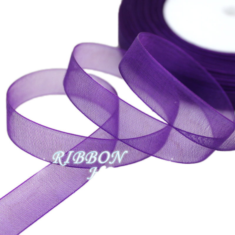 (50 yards/roll) 12mm organza r - Ribbon Organza Roll บทวิจารณ์และราคา